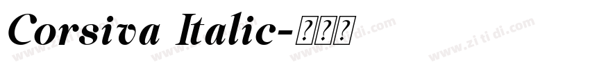 Corsiva Italic字体转换